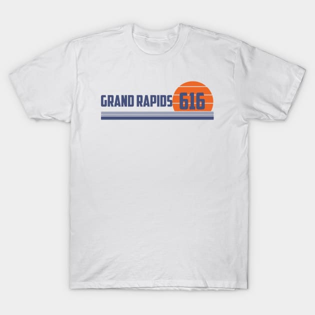 616 Grand Rapids Michigan Area Code T-Shirt by Eureka Shirts